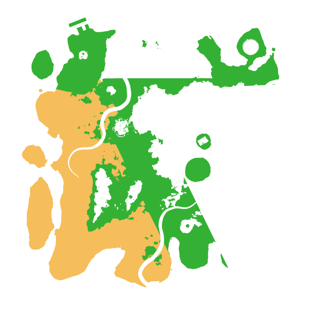 Biome Rust Map: Procedural Map, Size: 3500, Seed: 202496228