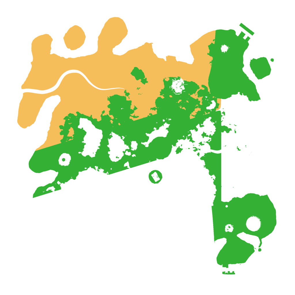 Biome Rust Map: Procedural Map, Size: 3550, Seed: 22272663