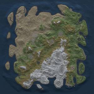 Thumbnail Rust Map: Procedural Map, Size: 4500, Seed: 6677784, 19 Monuments