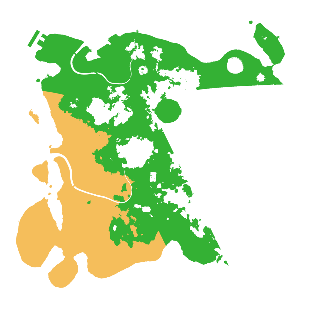 Biome Rust Map: Procedural Map, Size: 3500, Seed: 14332464