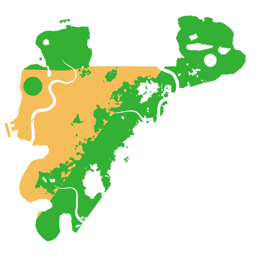 Biome Rust Map: Procedural Map, Size: 3700, Seed: 1107049791