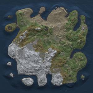 Thumbnail Rust Map: Procedural Map, Size: 3500, Seed: 99321512, 16 Monuments