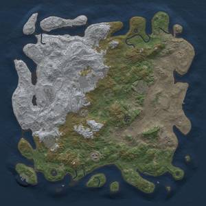 Thumbnail Rust Map: Procedural Map, Size: 4500, Seed: 2062023, 17 Monuments