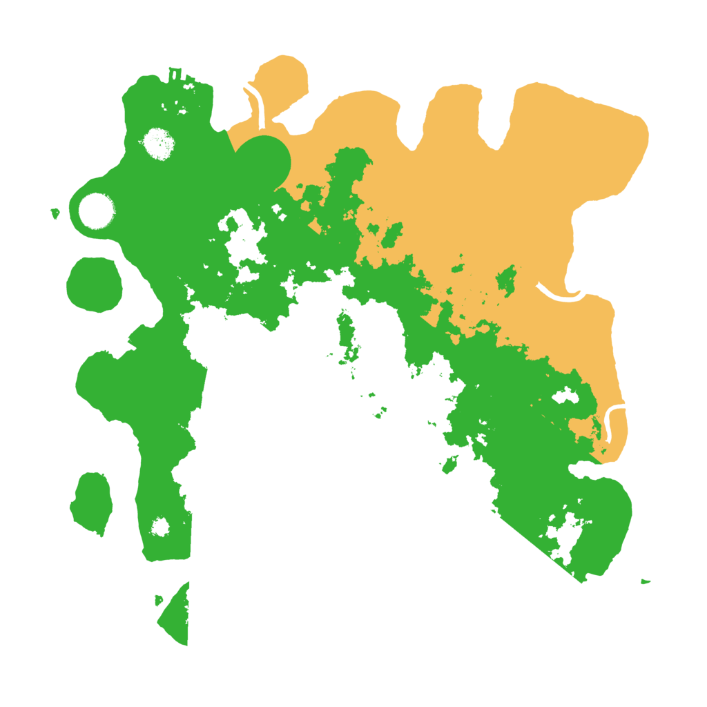 Biome Rust Map: Procedural Map, Size: 3500, Seed: 1545555726