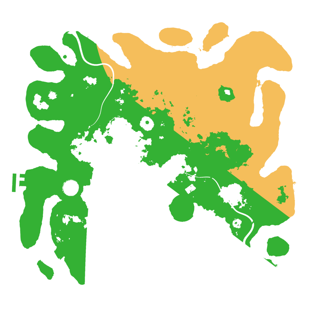 Biome Rust Map: Procedural Map, Size: 3500, Seed: 1369420631