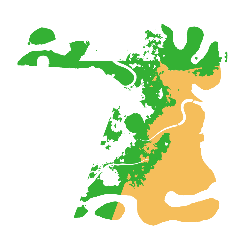 Biome Rust Map: Procedural Map, Size: 3500, Seed: 527815423