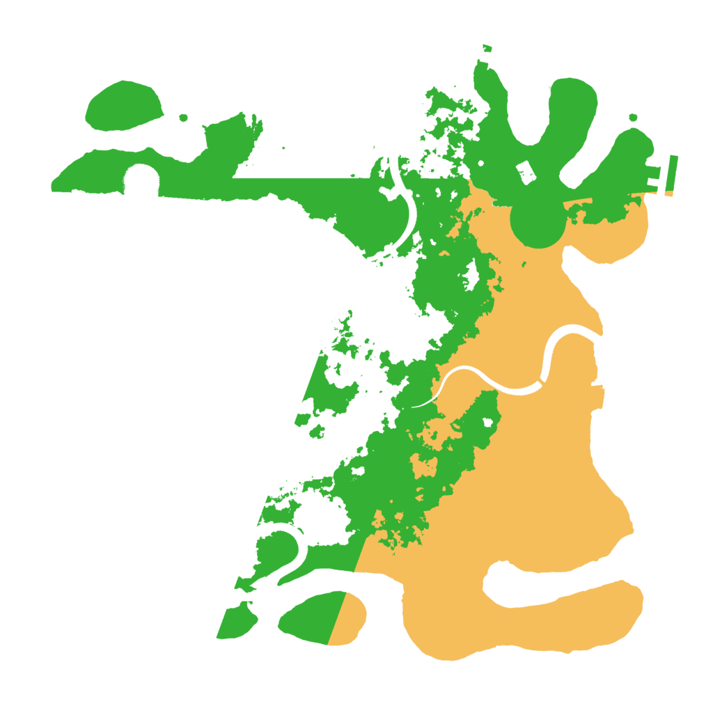 Biome Rust Map: Procedural Map, Size: 3500, Seed: 527815423