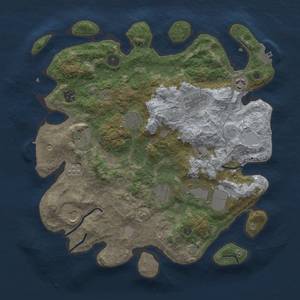 Thumbnail Rust Map: Procedural Map, Size: 3800, Seed: 27394492, 17 Monuments