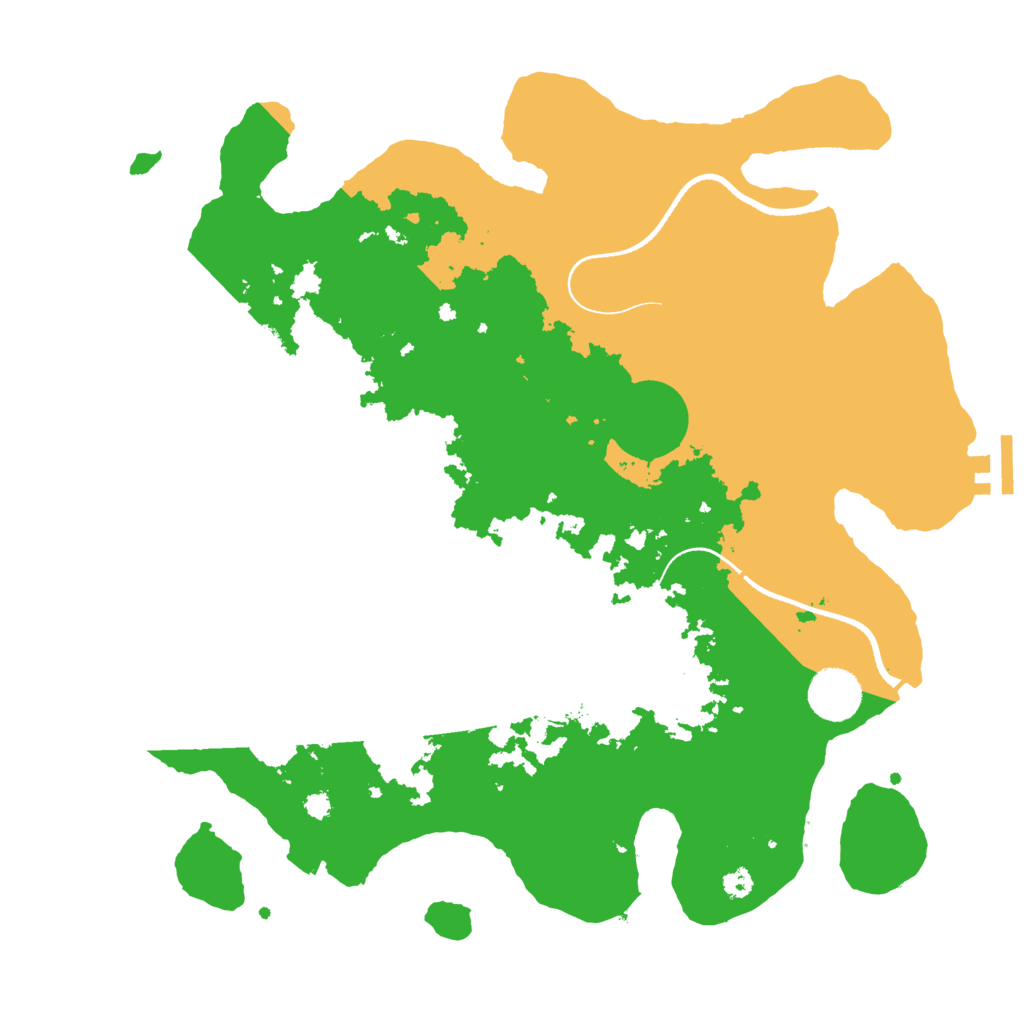 Biome Rust Map: Procedural Map, Size: 3500, Seed: 412585