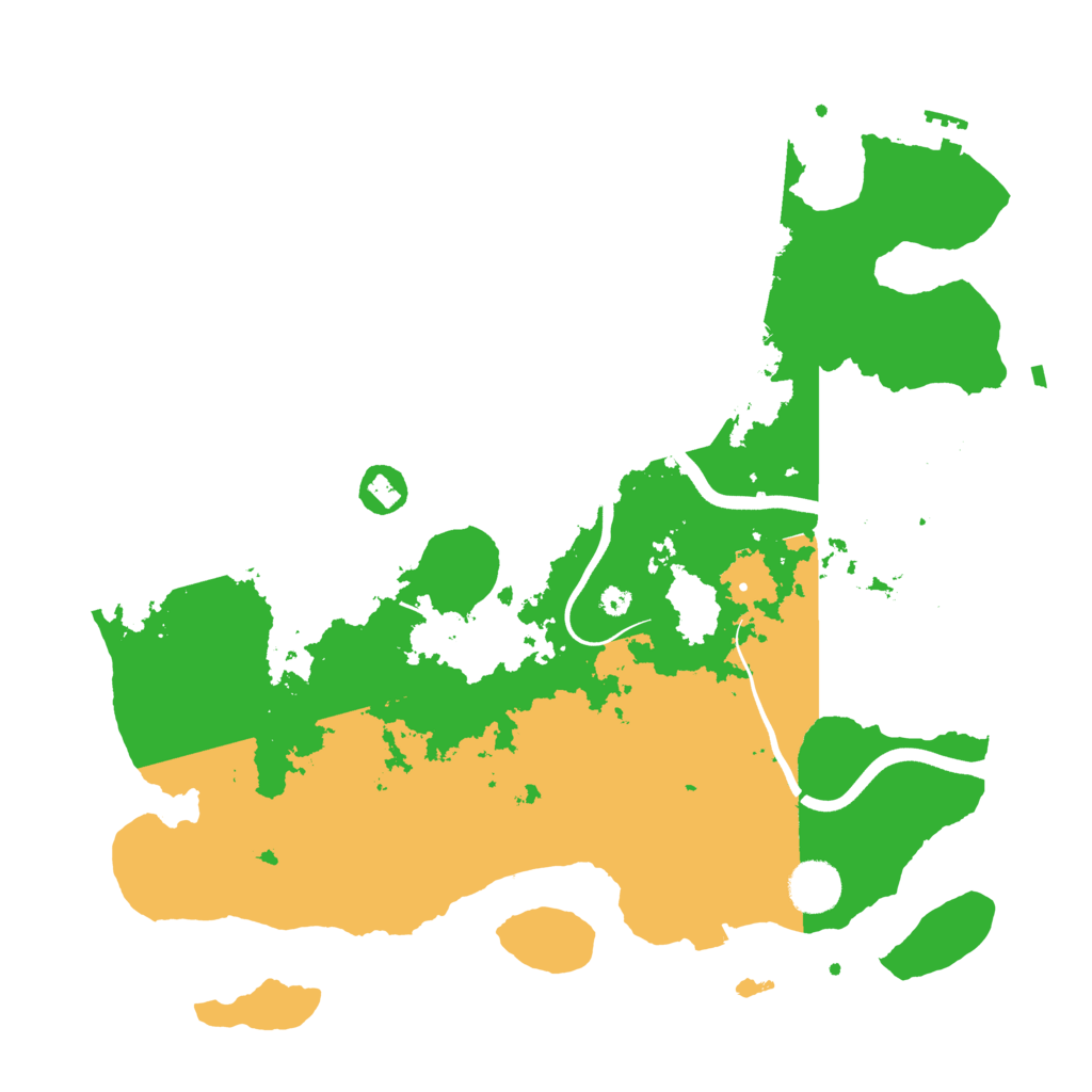 Biome Rust Map: Procedural Map, Size: 3700, Seed: 916238454