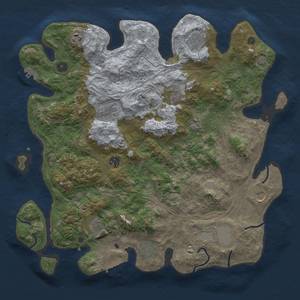 Thumbnail Rust Map: Procedural Map, Size: 4250, Seed: 154632177, 19 Monuments