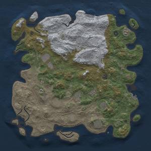 Rust Map: Procedural Map, Size: 4500, Seed: 32026010, 19 Monuments
