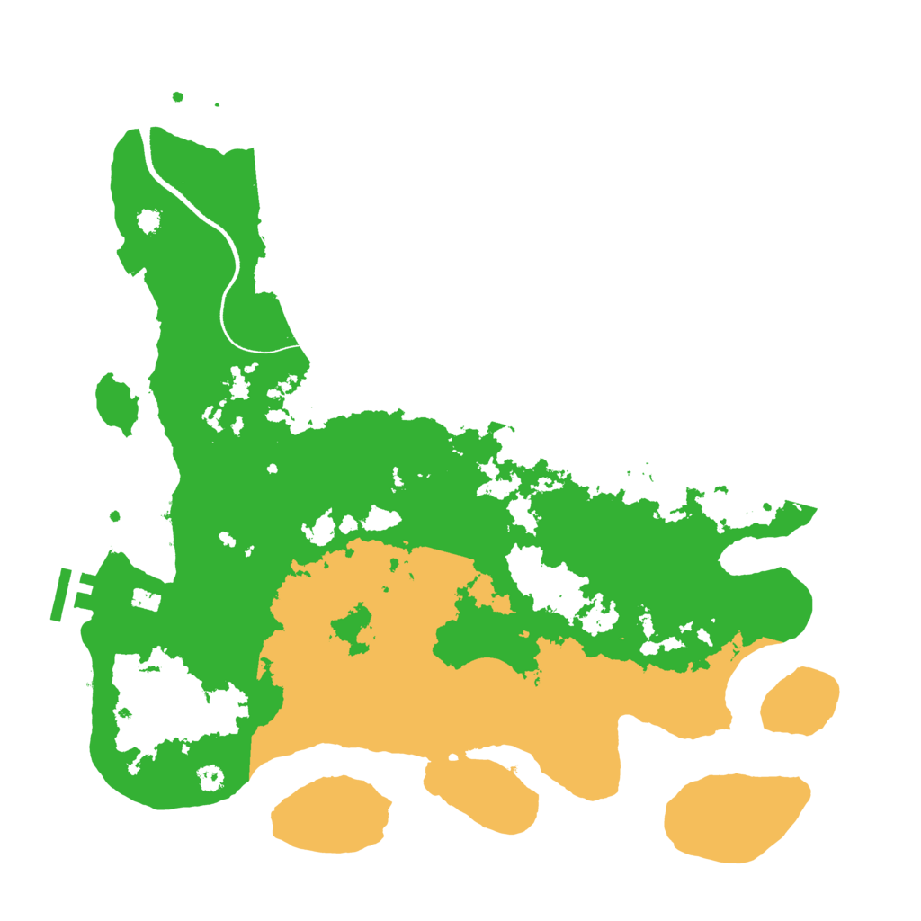 Biome Rust Map: Procedural Map, Size: 3500, Seed: 938779749
