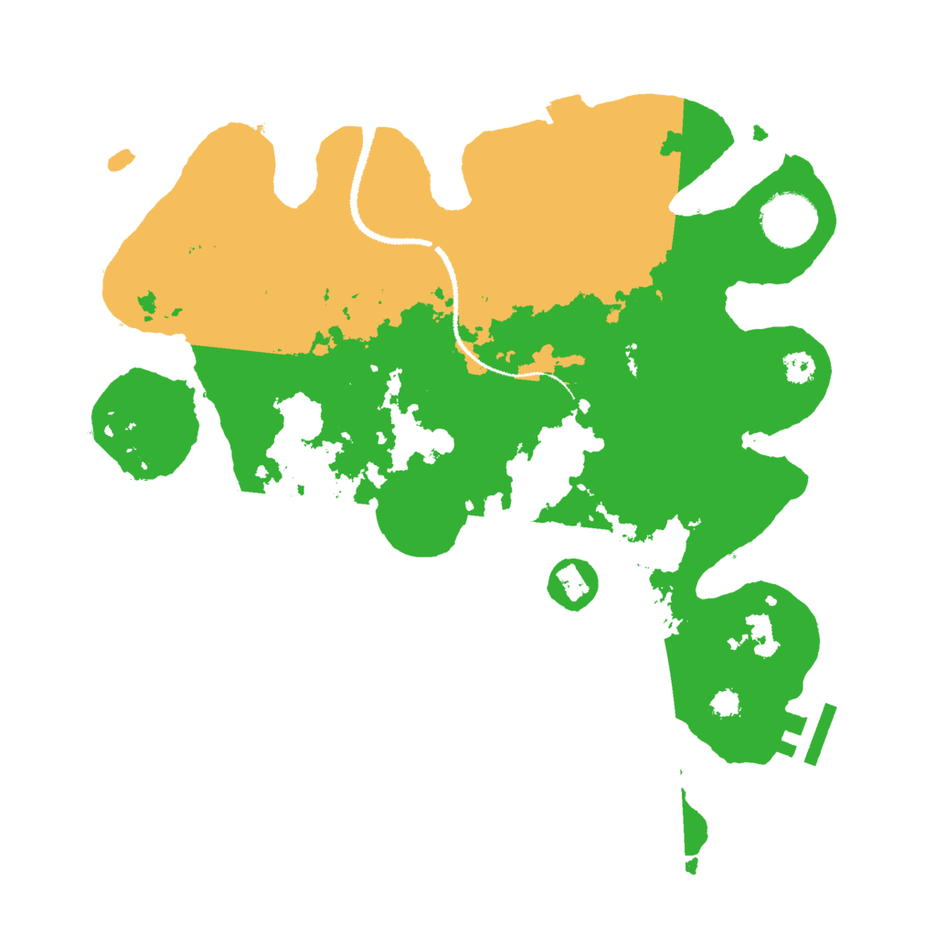 Biome Rust Map: Procedural Map, Size: 3000, Seed: 20969