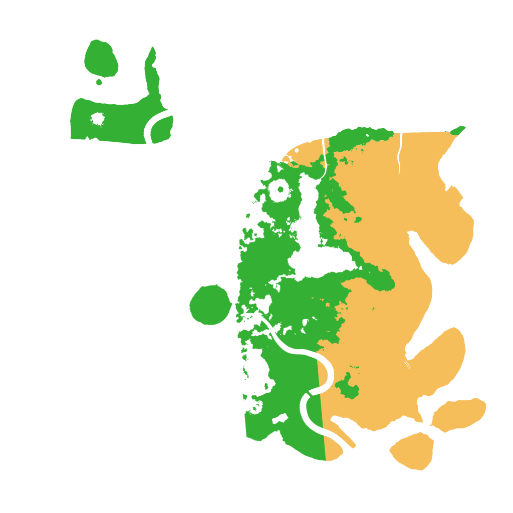 Biome Rust Map: Procedural Map, Size: 3500, Seed: 41094155