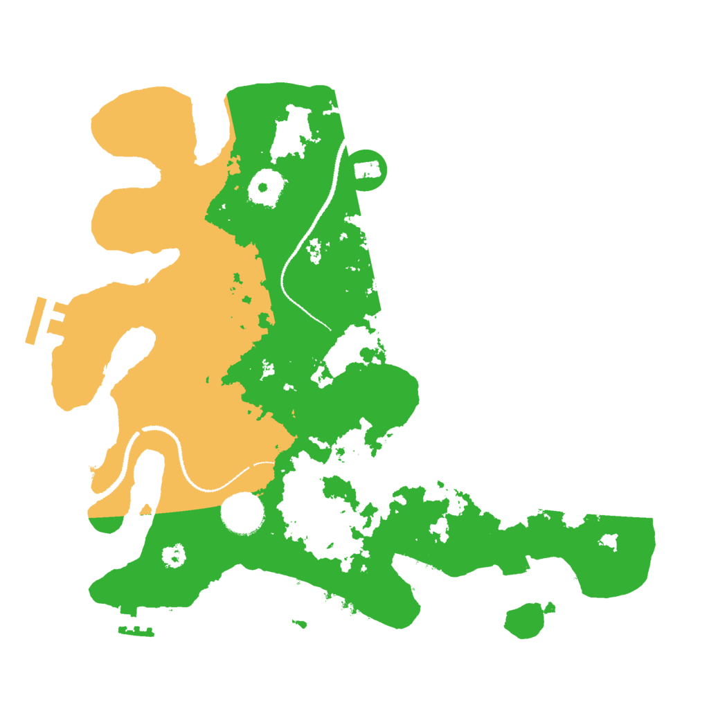 Biome Rust Map: Procedural Map, Size: 3000, Seed: 255