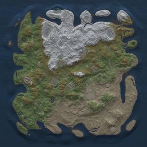 Thumbnail Rust Map: Procedural Map, Size: 4500, Seed: 97485, 19 Monuments