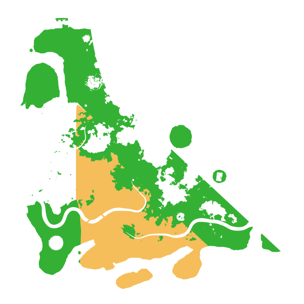 Biome Rust Map: Procedural Map, Size: 3700, Seed: 45153778