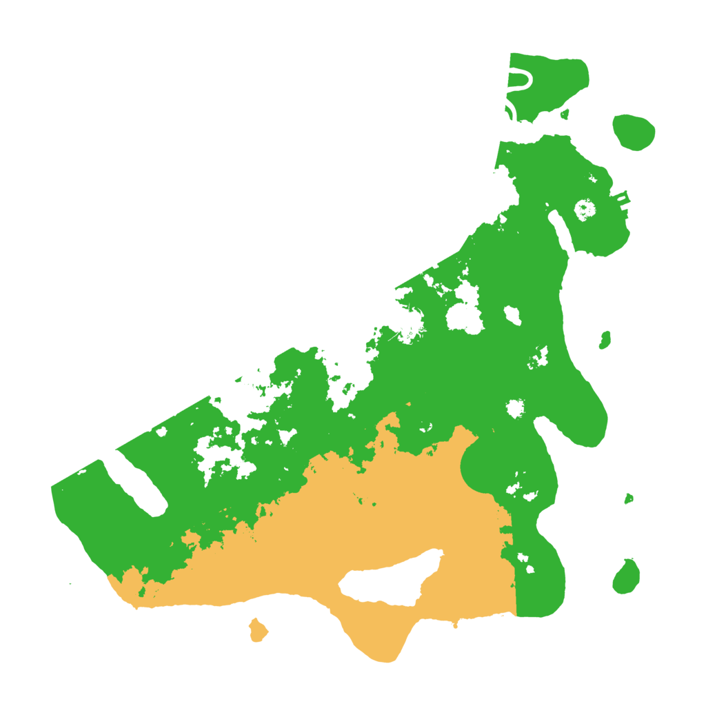 Biome Rust Map: Procedural Map, Size: 3500, Seed: 72926