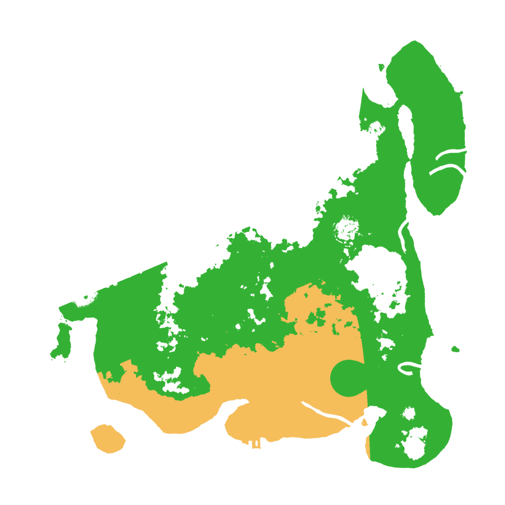 Biome Rust Map: Procedural Map, Size: 3600, Seed: 84635168