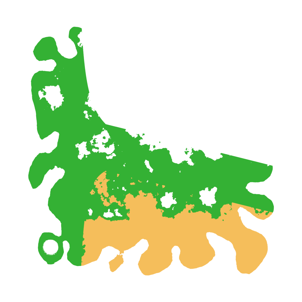 Biome Rust Map: Barren, Size: 3500, Seed: 43205636