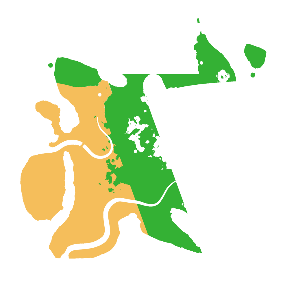 Biome Rust Map: Procedural Map, Size: 2500, Seed: 6722