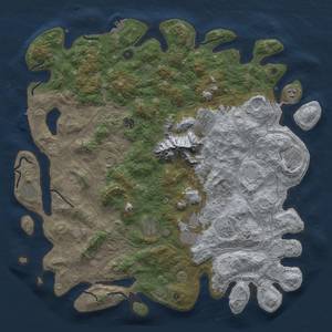 Thumbnail Rust Map: Procedural Map, Size: 5000, Seed: 172319564, 19 Monuments