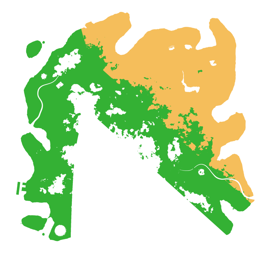 Biome Rust Map: Procedural Map, Size: 4200, Seed: 1113071