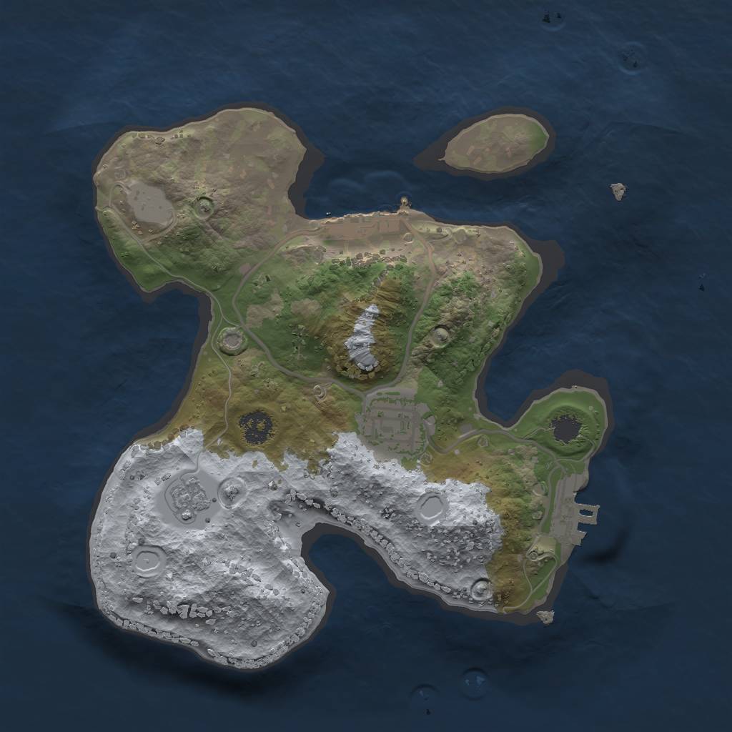 Rust Map: Procedural Map, Size: 2269, Seed: 2147483647, 7 Monuments