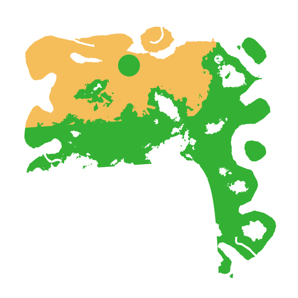 Biome Rust Map: Procedural Map, Size: 3600, Seed: 64677100