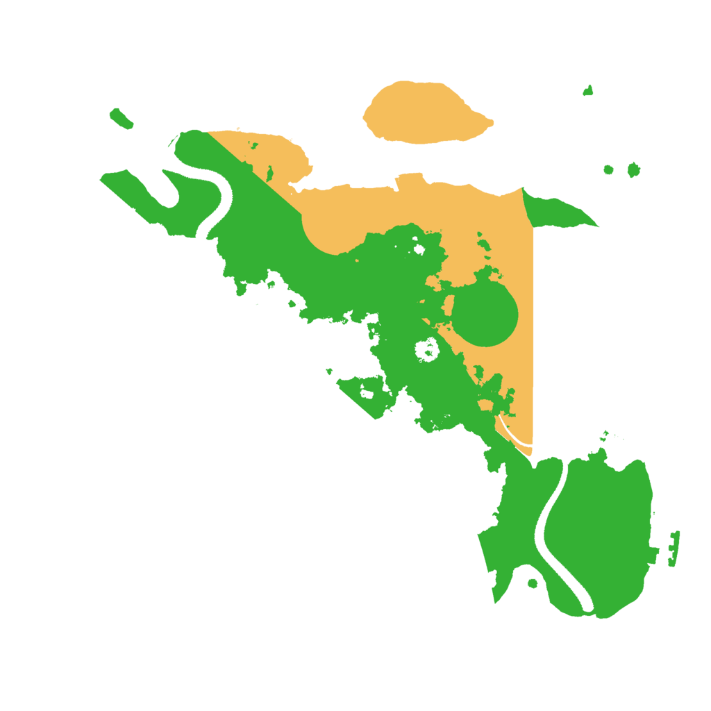 Biome Rust Map: Procedural Map, Size: 3000, Seed: 643252