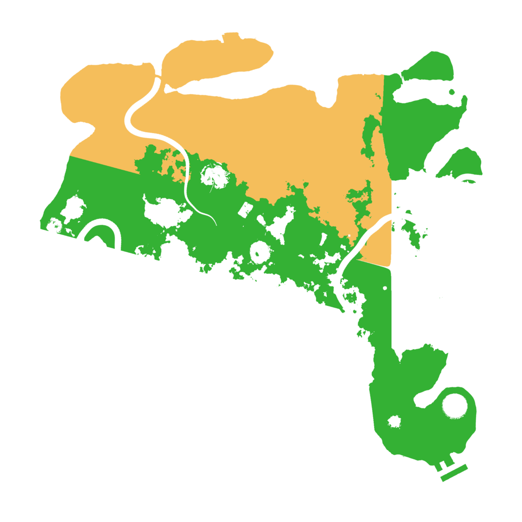 Biome Rust Map: Procedural Map, Size: 3700, Seed: 68271280