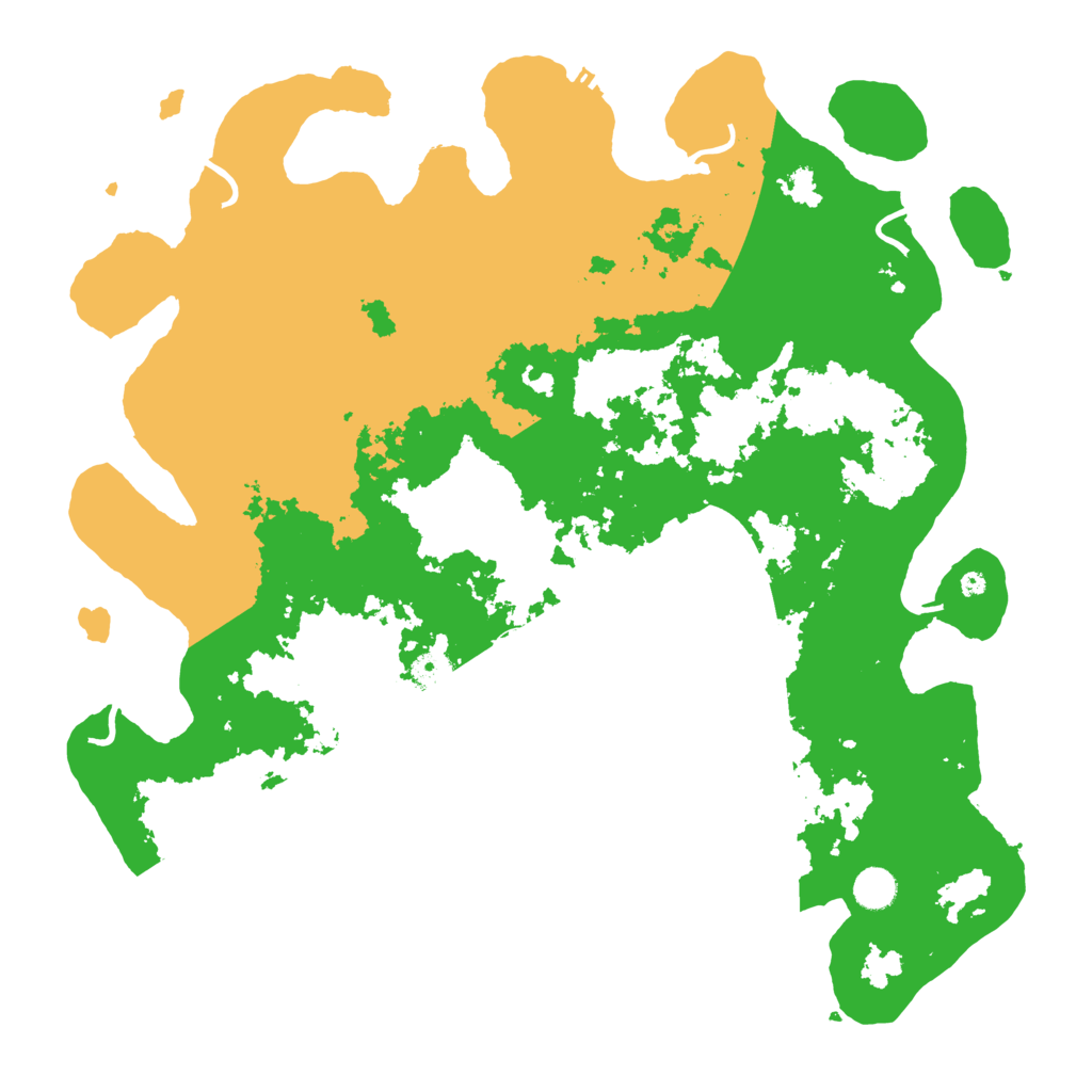 Biome Rust Map: Procedural Map, Size: 4500, Seed: 7250