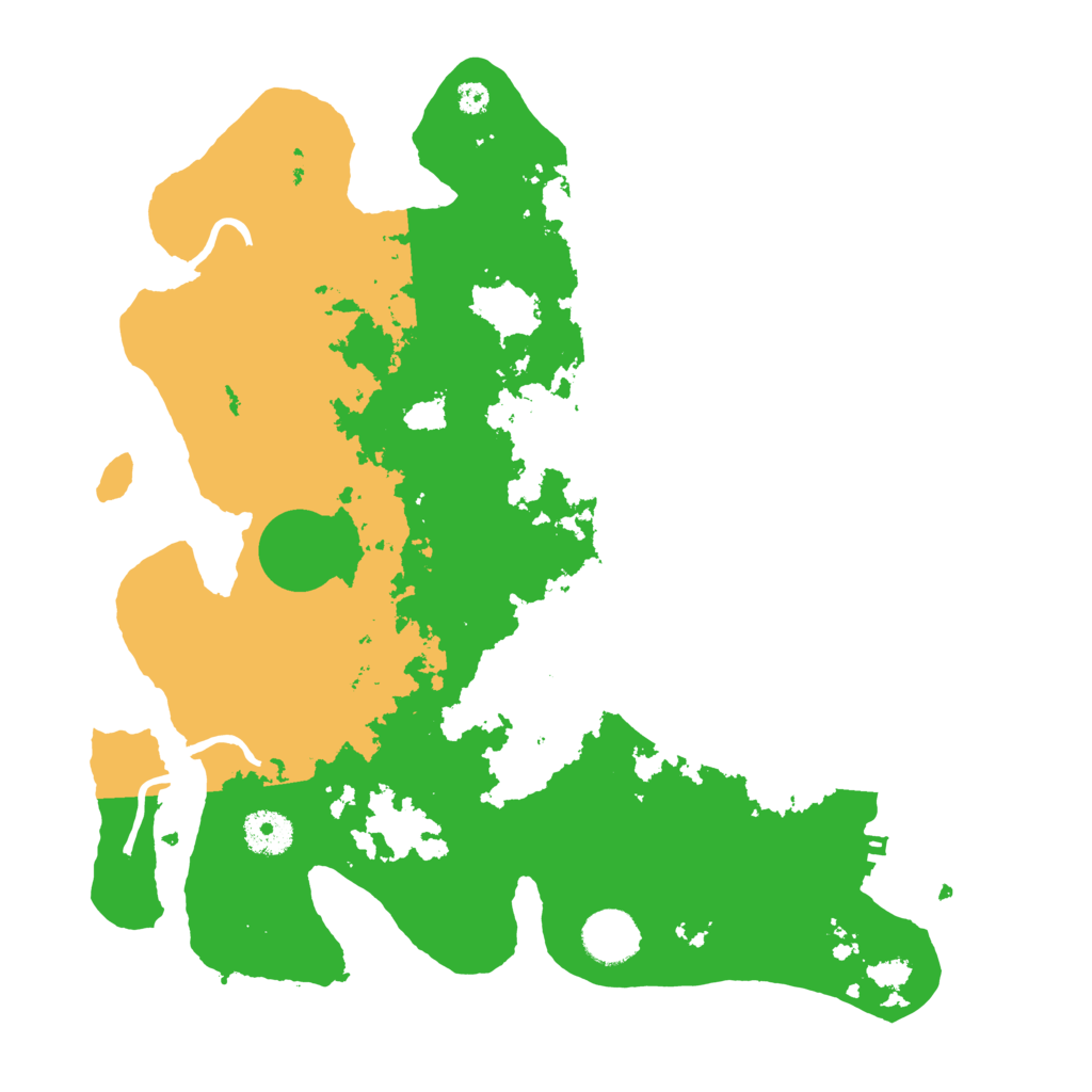 Biome Rust Map: Procedural Map, Size: 3500, Seed: 5004849