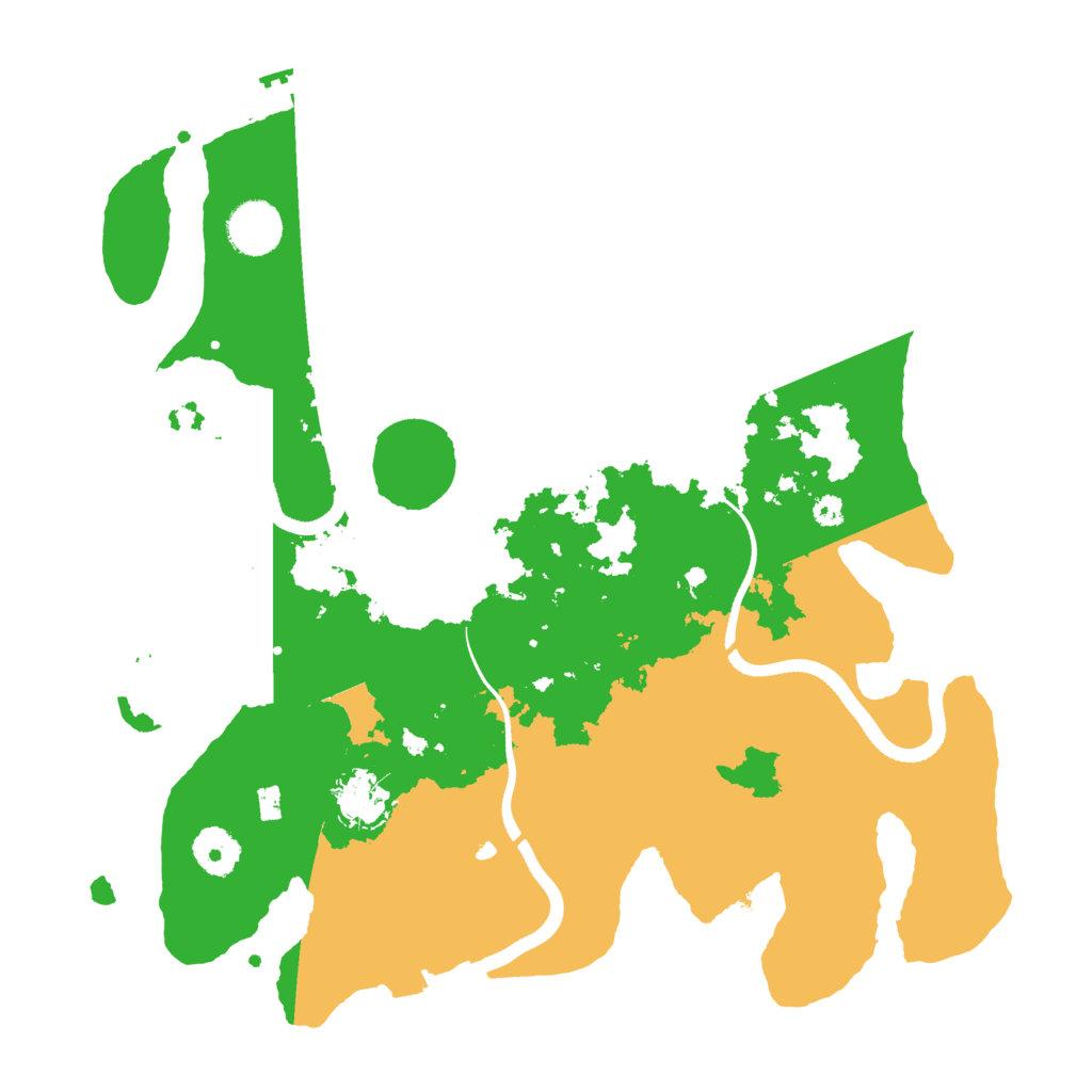 Biome Rust Map: Procedural Map, Size: 3500, Seed: 432432445