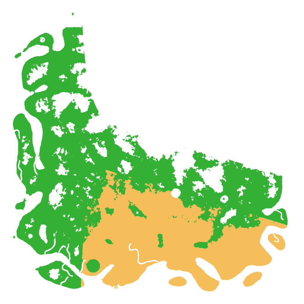 Biome Rust Map: Procedural Map, Size: 6000, Seed: 33292393