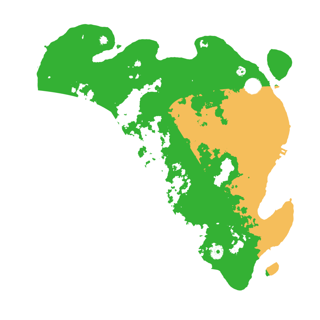 Biome Rust Map: Procedural Map, Size: 3500, Seed: 988435109