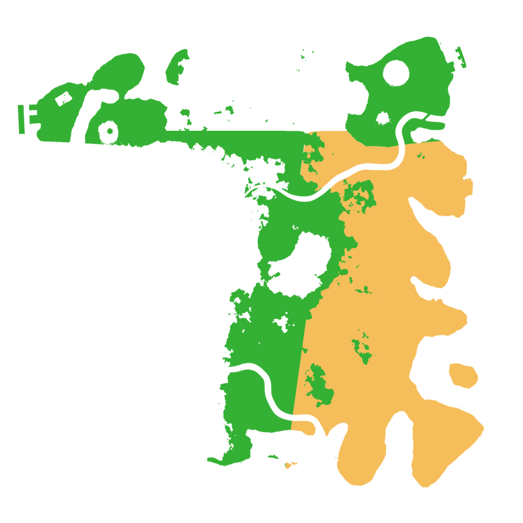 Biome Rust Map: Procedural Map, Size: 3650, Seed: 198381232