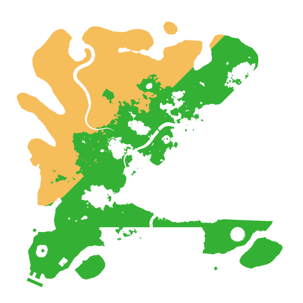 Biome Rust Map: Procedural Map, Size: 3700, Seed: 286918