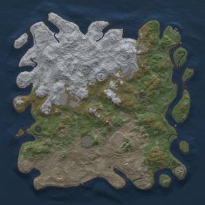 Thumbnail Rust Map: Procedural Map, Size: 4500, Seed: 1989419706, 18 Monuments