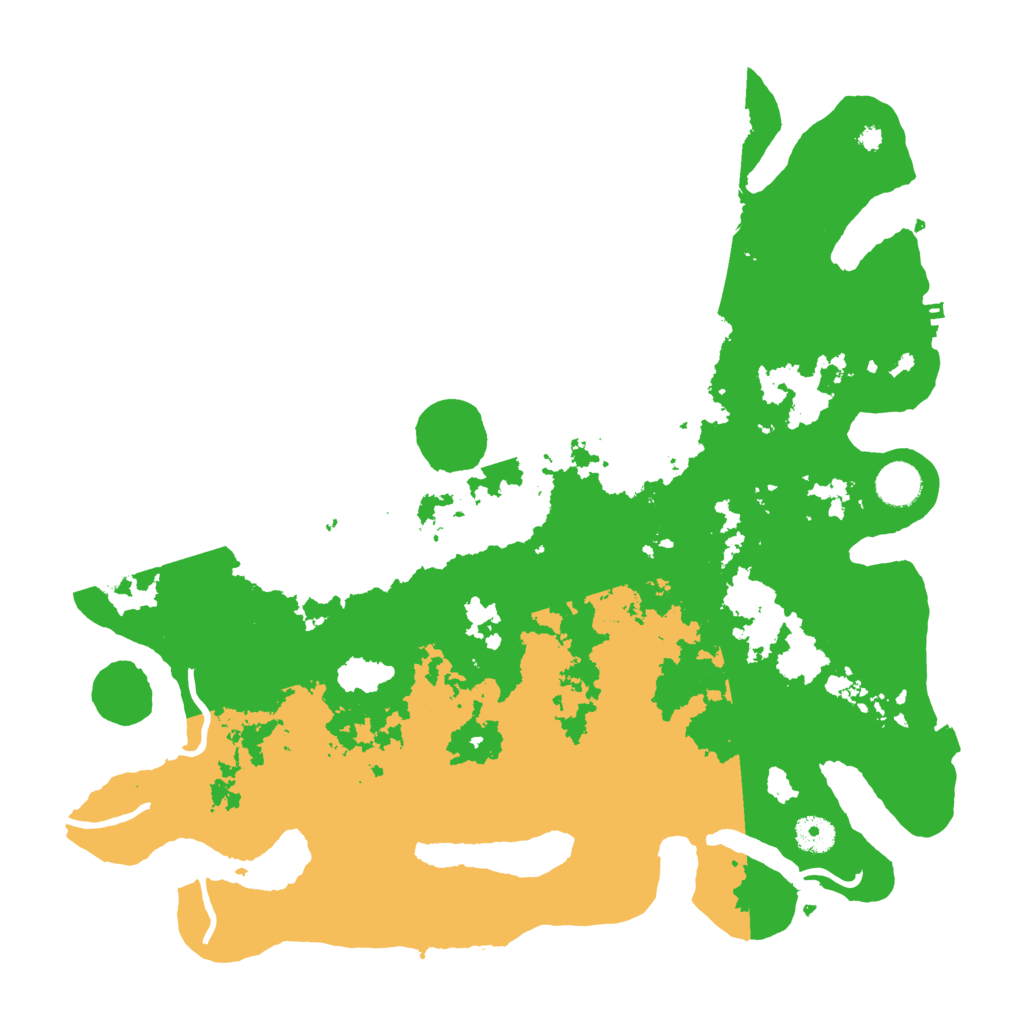 Biome Rust Map: Procedural Map, Size: 4000, Seed: 121355