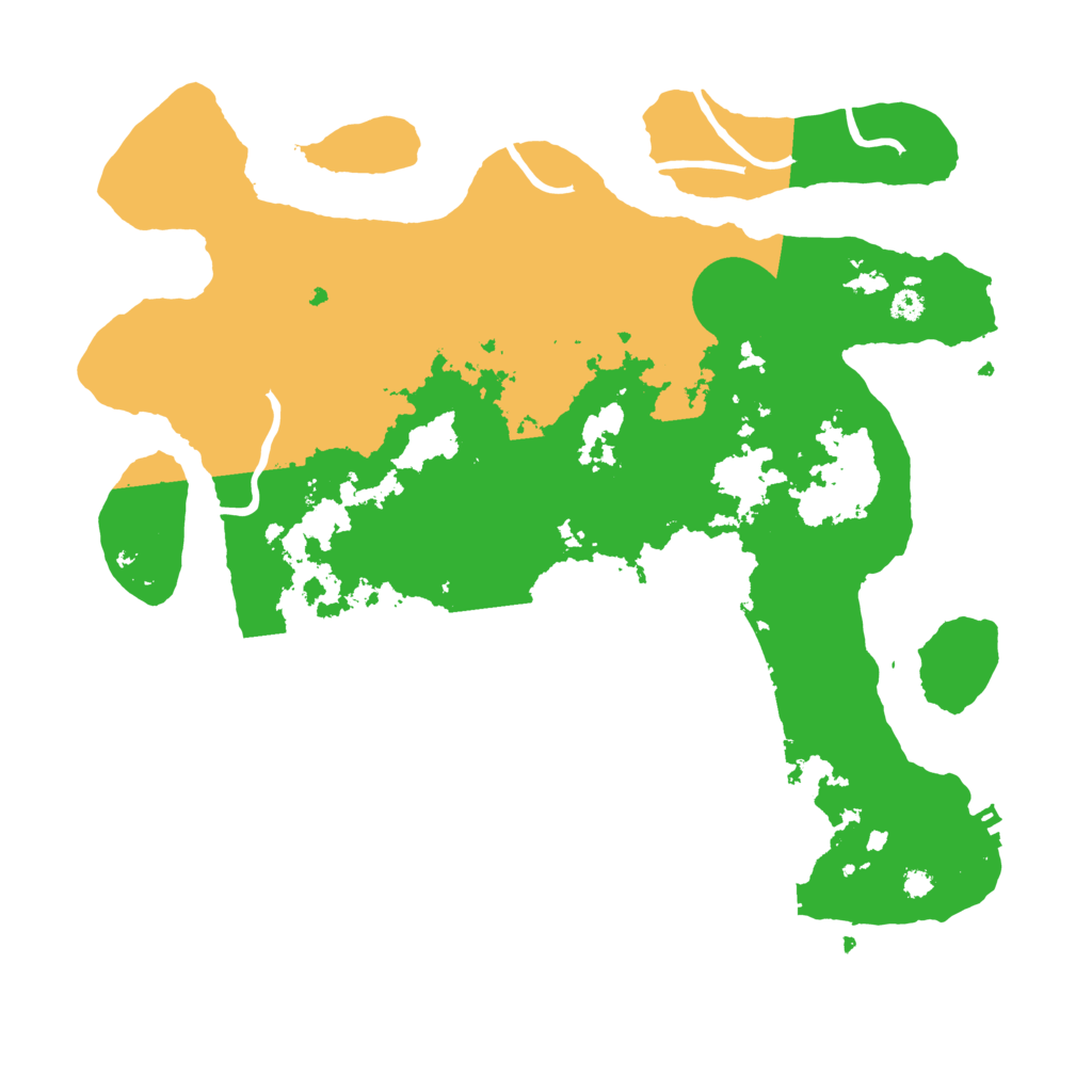 Biome Rust Map: Procedural Map, Size: 3500, Seed: 84111093