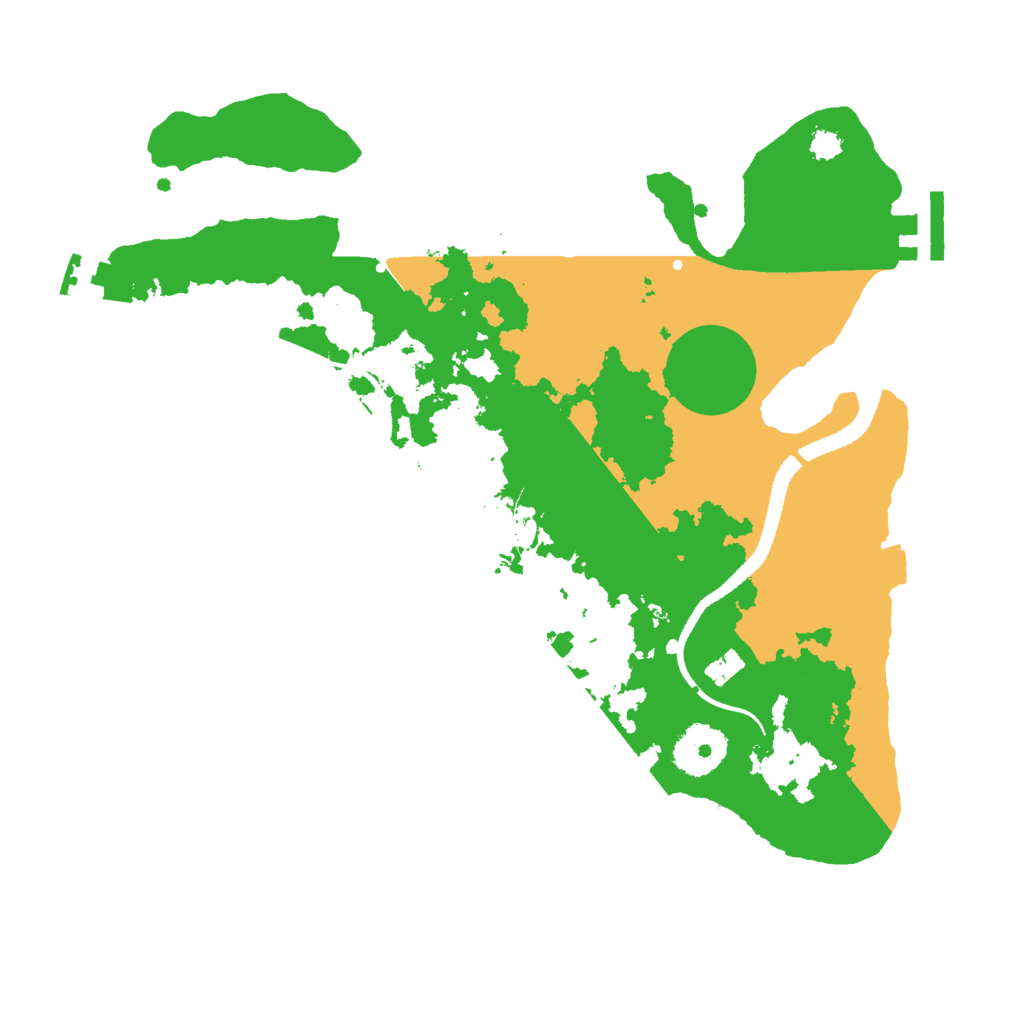 Biome Rust Map: Procedural Map, Size: 3000, Seed: 2028993315