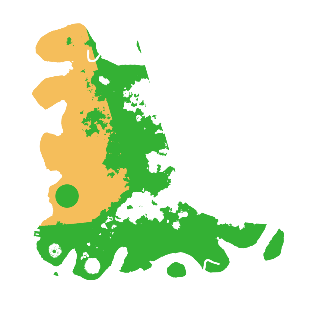 Biome Rust Map: Procedural Map, Size: 3500, Seed: 654452892