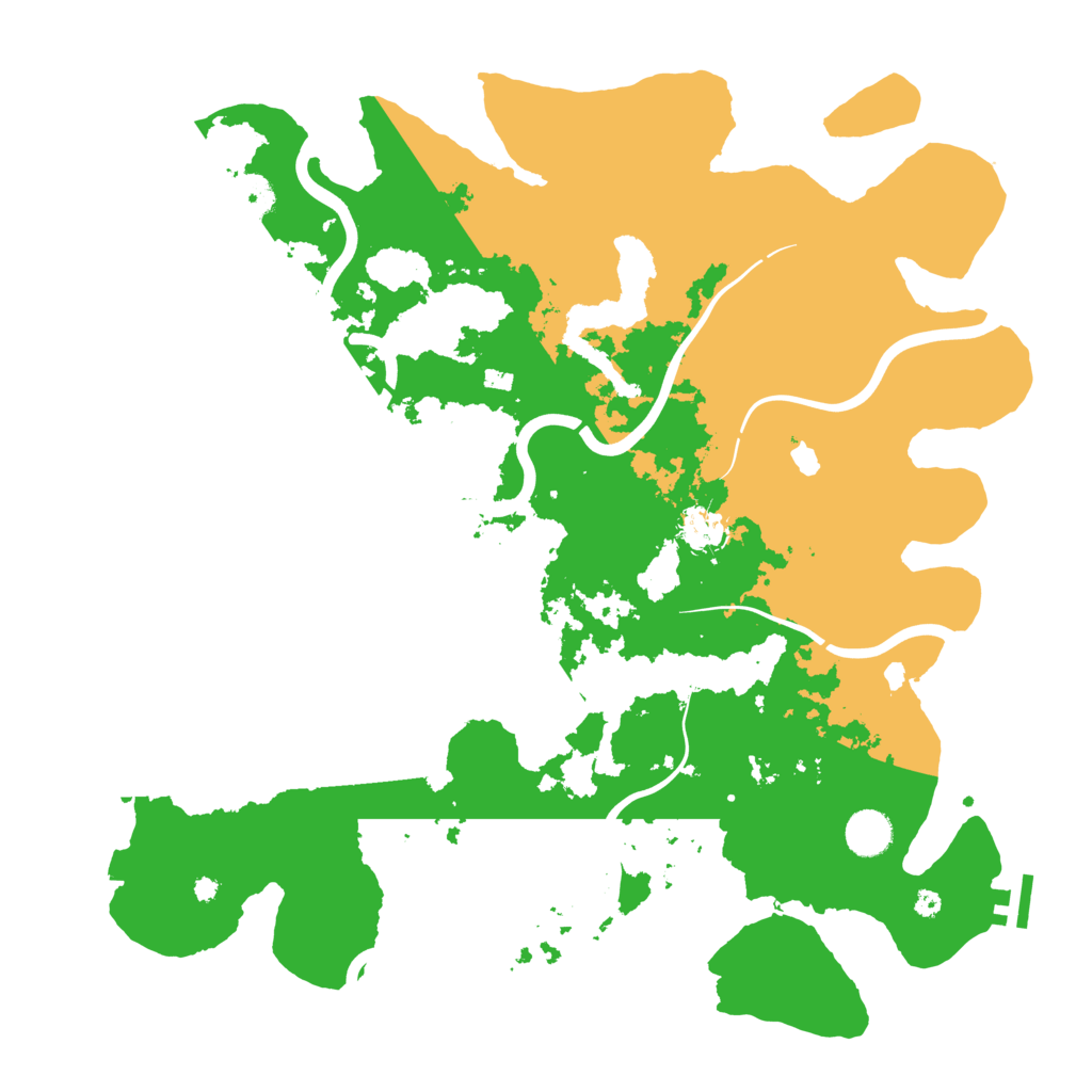 Biome Rust Map: Procedural Map, Size: 4100, Seed: 31553941
