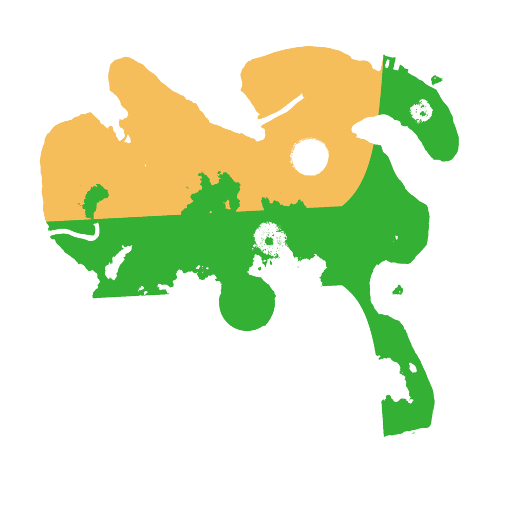 Biome Rust Map: Procedural Map, Size: 2500, Seed: 327626564