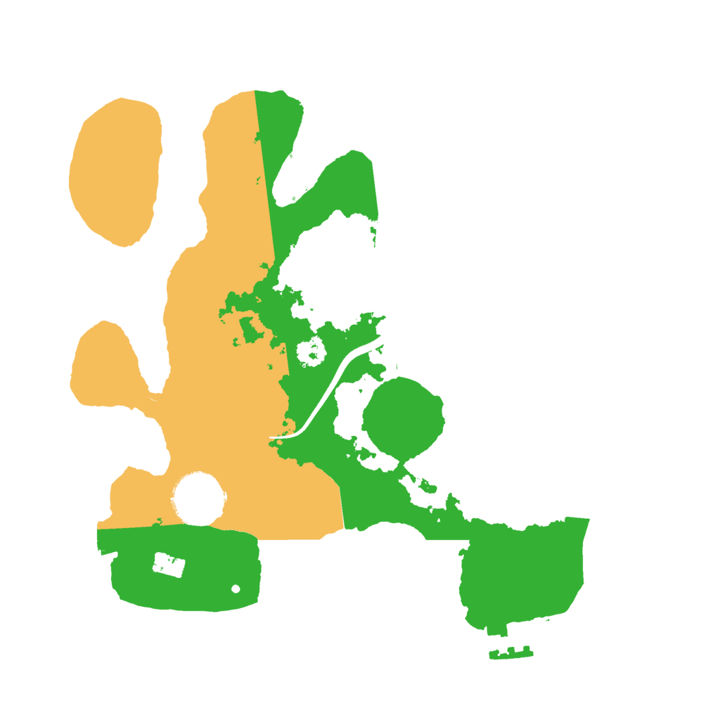 Biome Rust Map: Procedural Map, Size: 2500, Seed: 240050940