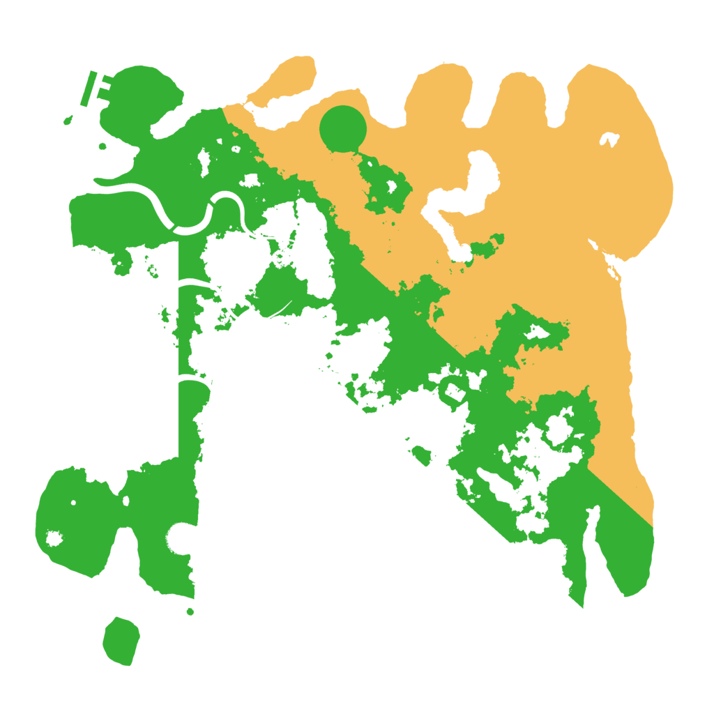 Biome Rust Map: Procedural Map, Size: 4000, Seed: 23651