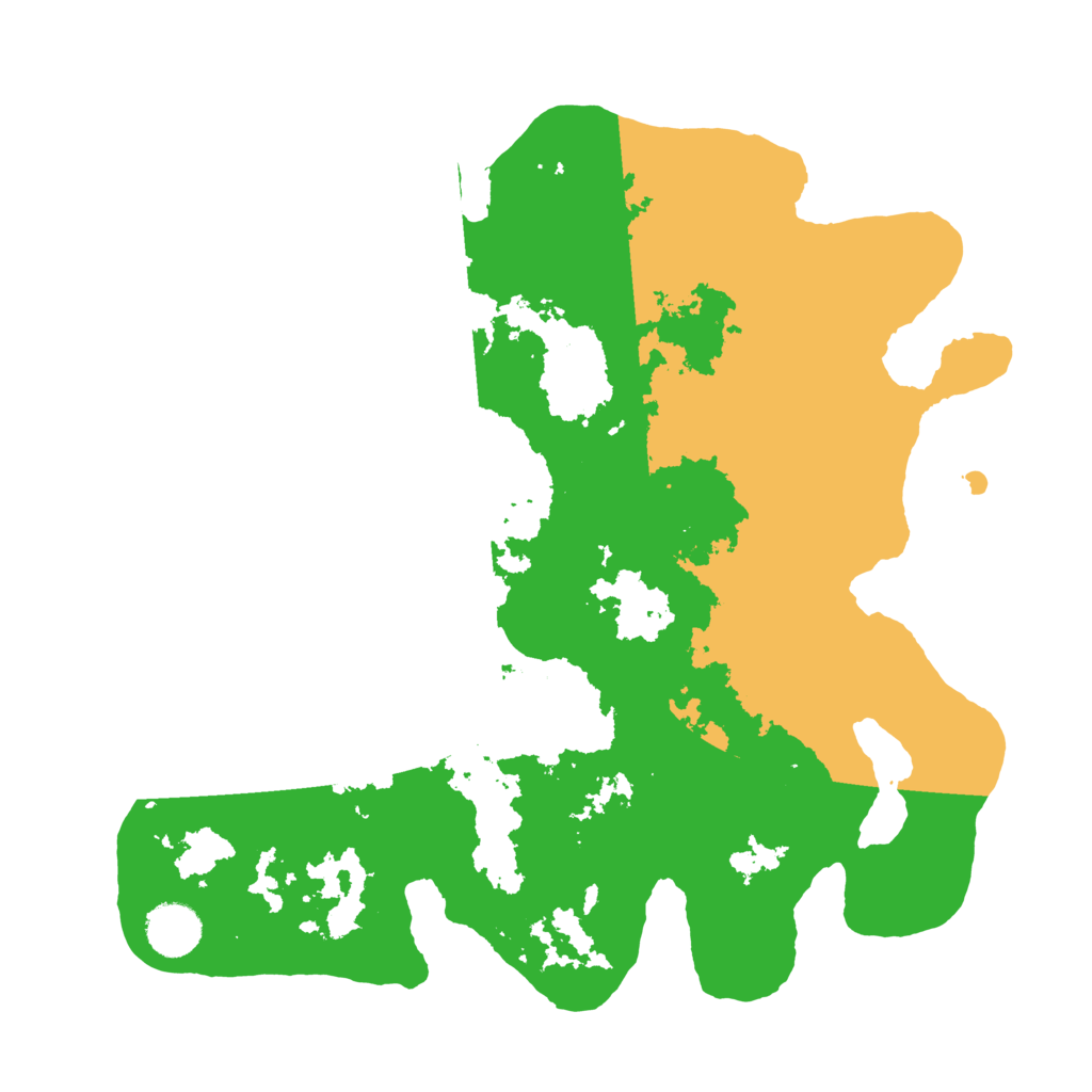 Biome Rust Map: Barren, Size: 3550, Seed: 39684746