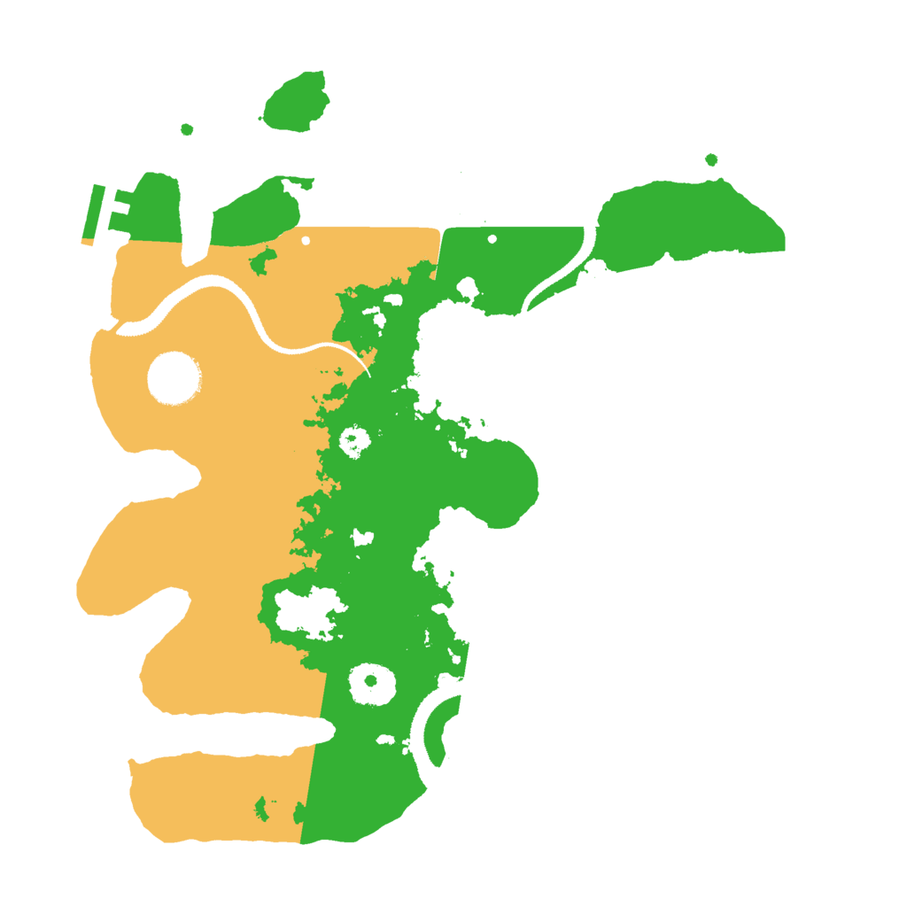 Biome Rust Map: Procedural Map, Size: 3000, Seed: 30018